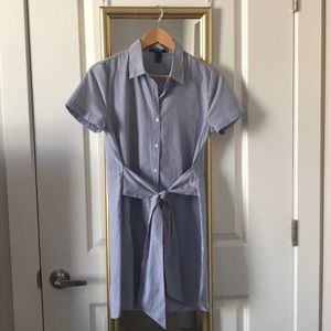 Pinstripe Shirt Dress